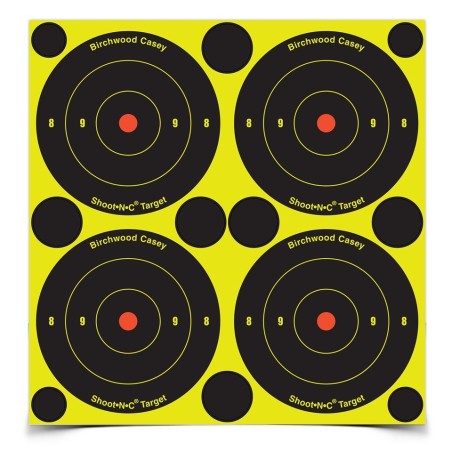 Ampumataulu Shoot N C Bullseye Spots 3\"/7.6cm 48kpl pakkaus